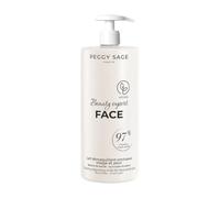 Peggy Sage Latte Struccante Viso e Occhi con Burro di Karité, Formula Vegana 97% Naturale, 1000ml, Profumo Floreale Delicato, Per Tutti i Tipi di Pelle