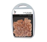 PEGGY SAGE PACK 100 NAILS FOR NAIL TRAINER CAPSULE MANO DI ALLENAMENTO UNGHIE