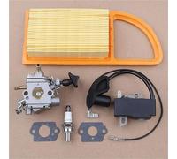 PEGGYLIN Bobina di accensione carburatore Candela Kit Adatto for Stihl BR600 BR500 BR550 Zama C1Q-S183 soffiatore for Foglie CARB Parts