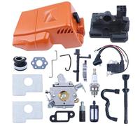 PEGGYLIN Coperchio Cilindro, carburatore, Bobina di accensione, Adatto for Stihl MS180 MS170 018 017, Kit di Messa a Punto, alloggiamento del Filtro dell'Aria, Pezzi di Ricambio for Motosega