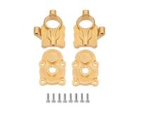 PEGGYLIN Copertura Esterna dei contrappesi del Gruppo sterzo dell'alloggiamento dell'asse portale in Ottone Adatta for Parti Modello di Buggy cingolato RC FMS 1/24 Power Wagon FCX24(Portal axle A)