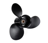 PEGGYLIN Elica Captain 9X8 Nera Adatta for Motore fuoribordo Mercury Mariner Power 6 HP 8 HP 9,9 HP 15 HP 8 puleggia Destra 48-828154A12