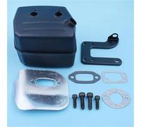 PEGGYLIN Kit bulloni e Guarnizione for Staffa deflettore Scarico marmitta, Adatto for Motosega Jonsered 625 II 630 Super 670 Champ, Ricambio.