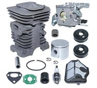 PEGGYLIN Kit carburatore pistone Cilindro da 40 mm Adatto for Motosega Husqvarna 142 141 137 136