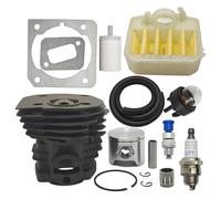 PEGGYLIN Kit Cilindro pistone da 44 mm for Motosega, Adatto for Husqvarna 350, 351, 353, 346XP, Jonsered CS2150, Filtro Aria e Carburante, valvola di decompressione.