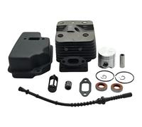 PEGGYLIN Kit Cilindro pistone di Ricambio da 35 mm Adatto for Stihl FS120 FS200 FS250, silenziatore di Scarico, Filtro Carburante, Guarnizione Olio, Cuscinetto, Pezzo di Ricambio for decespugliatore.
