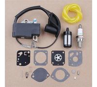 PEGGYLIN Kit di Riparazione carburatore Bobina di accensione Kit Linea Filtro Carburante Adatto for Motore Stihl FS87 FS90 FS100 HL100 HL95 KM90 HT100 KM100 KM130