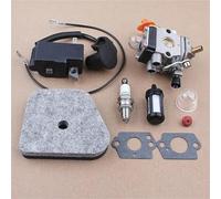 PEGGYLIN Kit Filtro Aria carburatore Bobina accensione Adatto for Stihl FS87 FS90 FS100 KM100 FS110 KM110 FS130 KM130 HT130 Trimmer Adatto for ZAMA C1Q-S173