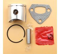 PEGGYLIN Kit Guarnizione marmitta for Anello pistone da 38 mm Adatto for Husqvarna 136 136LE 137 137E 36 142 142E Parti Motore for Motosega Motosierra Gasolina