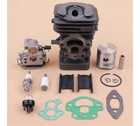 PEGGYLIN Kit Guarnizione Motore carburatore pistone Cilindro 39mm Adatto for Husqvarna 236 240 235 236e 240e Parti di Ricambio Motore Motosega 545050417