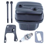 PEGGYLIN Kit silenziatore Exhuast Adatto for Motosega Husqvarna 340 345 346XP 351 353 Adatto for Candela Jonsered 2150 2153 544028301