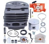 PEGGYLIN Pistone Cilindro da 46 mm Adatto for Husqvarna 55 51 W ReCOZil Starter Carburatore Tune-up Kit Ricambio for Utensili da Giardino