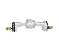 PEGGYLIN Portale Anteriore Posteriore in Alluminio ASSE Set Completo + Coperchio snodo in Ottone Adatto for FMS FCX24 Power Wagon K5 FCX18 LC80 RC Crawler Parte di aggiornamento