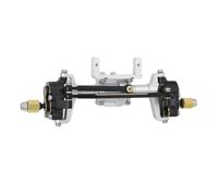 PEGGYLIN Portale Anteriore Posteriore in Alluminio ASSE Set Completo + Coperchio snodo in Ottone Adatto for FMS FCX24 Power Wagon K5 FCX18 LC80 RC Crawler Parte di aggiornamento