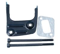 PEGGYLIN Staffa di Scarico marmitta e Kit guarnizioni bullone a Vite Adatto for Husqvarna 350 353 346XP 345 340 351 Adatto for Motosega Jonsered 2150 2153 503-8628-03