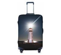 Peggy's Cove Lighthouse - Coperture elastiche per valigie da viaggio, 45,7-81,7 cm, Nero , L