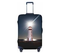 Peggy's Cove Lighthouse, copribagagli da viaggio - Copertura elastica per valigie da 45,7 - 81,7 cm, Nero , S