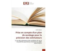 Pegoue-A Prise En Compte Dun Plan de Sondage Pour La Précision Des E (Tascabile)