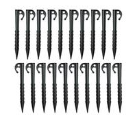 Pegs, 20 Outdoor Stakes, Heavy Duty Camping Accessories, Canopy Spikes 5.71x1.06x0.43 inch for Greenhouse, Lawn, Beginner Setup, Picnic, Travel, Beach Tarps, Garden