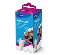 Peha-Haft, benda elastica autoadesiva e coesiva, per la tenuta di compresse e garze sterili, stabilizzano muscoli e articolazioni, permeabili e traspiranti, tessuto bianco (10 cm x 4 m)