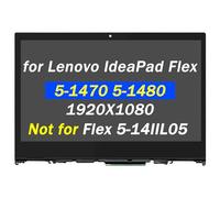PEHDPVS 5D10N45603 5D10N45602 Ricambio per Lenovo IdeaPad Flex 5-1470 5-1480 80XA 81C9 FullHD 1920x1080 IPS Display LCD da 14 pollici Touch Assembly Bezel (non per Flex 5-14 81X2 81X2 81X2 1)