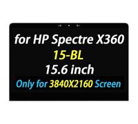 PEHDPVS Schermo di ricambio da 15,6" per HP Spectre X360 15-BL 15T-BL 15-BL112DX 15-BL010CA UHD 3840X2160 LCD Display LED + Touch Digitizer + copertura cerniere cavo montaggio completo