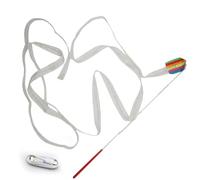 PEHHAH Nastro LED per ginnastica ritmica RGB Glow LED Poi nastro per danza del ventre colorato luminoso danza puntelli per le mani occasioni di Natale