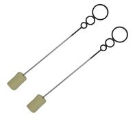 PEHHAH Set di 2 canne da fuoco con manico ad anello, con stoppino cucito