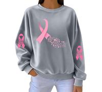 peiaclkde Felpa Senza Cappuccio da Donna Felpe Casual con Stampa Girocollo Morbido Antipilling Sweatshirt Maglia alla Moda da Indossare Tutti I Giorni Tops Tinta Unita Senza Zip per Outdoor Jogging