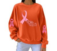 peiaclkde Felpa Senza Cappuccio da Donna Felpe Casual con Stampa Girocollo Morbido Antipilling Sweatshirt Maglia alla Moda da Indossare Tutti I Giorni Tops Tinta Unita Senza Zip per Outdoor Jogging