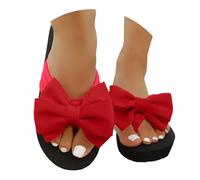 peiaclkde Pantofole estive da spiaggia da donna con supporto per arco plantare, sandali infradito da esterno lavabili antiscivolo con fiocco piattaforma zeppa sandalo fuga comfort calzature per le