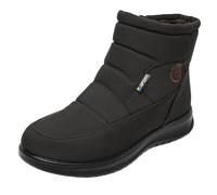 peiaclkde Scarpe Donna Invernali Stivaletti Da Neve Caldo Peluche Fodera Scarponcini Con Cerniera Laterale Stivali Punta Rotonda Suola Spessa Stivaletto Tinta Unita Durevoli Per Trekking Camminate