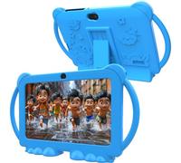 PEICHENG Tablet per bambini da 7 pollici, Android 12.0 per bambini, 4 GB di RAM, 32 GB ROM, schermo IPS Bluetooth, controllo parentale, doppia fotocamera, antiurto, per giochi educativi, blu