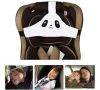 PeiDog Modello panda bianco Supporto per la testa del seggiolino auto per bambini, cintura fissa per dormire per seggiolino auto, cinghia per la testa per bambini e bambini (bianco).