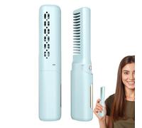 Peigne à lisser les cheveux sans fil - Brosse lissante thermique | Peigne de Coiffure chauffant à Lissa électrique avec 3 Temps, brosse à lisser les cheveux Portable Pour les voyas