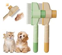Peigne D'éPilation Pour Animaux De Compagnie, Peigne Anti-Puces, Autonettoyant En Une Seule Touche, éPilation Efficace, éVite Les EnchevêTrements De Poils, Pour Animaux à Poils Courts Et Longs