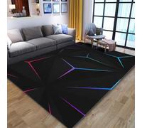 PEIHUODAN 3D Visual Cool Linea Luce A Nido D'ape Stile Tappeti Di Gioco - Camera Da Letto Adatta E-Sports Gaming Room Tappeti, Zerbino Essenziale Per La Stanza Dei Adolescenti Rug (Colore 4,50x80cm)