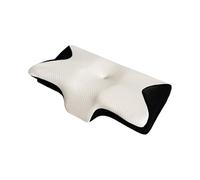 PEIHUODAN Cuscino Ortopedico Cervicale Per Chi Dorme Su Un Fianco - Cuscino Ergonomico Sagomato in Memory Foam Con Federa Lavabile Per Il Dolore Al Collo E Alle Spalle (Black)