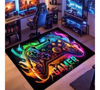 PEIHUODAN Tappet 3D Cool Visual Game, Tappeto Decorativo Modern Neon Graffiti Gaming, Carpet Essenziale Per Stanze Dei Giochi Dei Ragazzi E Dei Bambini, Soggiorni, Camere Da Letto (Colore 5,120x160cm)