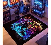 PEIHUODAN Tappet 3D Cool Visual Game, Tappeto Decorativo Modern Neon Graffiti Gaming, Carpet Essenziale Per Stanze Dei Giochi Dei Ragazzi E Dei Bambini, Soggiorni, Camere Da Letto (Colore 4,160x230cm)