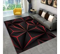 PEIHUODAN Tappeto Decorativo 3D Neon Visual Line, A Must-have Rug Per Le Stanze Dei Giochi Di Adolescenti E Bambini, Moderno Tappetino Da Gioco Per Soggiorno, Camera Da Letto (Colore 4,100x120cm)