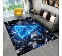 PEIHUODAN Tappeto Decorativo 3D Neon Visual Line, A Must-have Rug Per Le Stanze Dei Giochi Di Adolescenti E Bambini, Moderno Tappetino Da Gioco Per Soggiorno, Camera Da Letto (Colore 2,100x120cm)