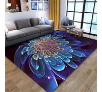 PEIHUODAN Tappeto Decorativo Floreale, Cyber Floreale Dall'aspetto Accattivante, Morbido Tappeto D'atmosfera, Adatto Il Soggiorno, La Camera Dei Bambini E Sala Giochi (Colore 3,80x160cm)