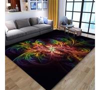 PEIHUODAN Tappeto Decorativo Floreale, Cyber Floreale Dall'aspetto Accattivante, Morbido Tappeto D'atmosfera, Adatto Il Soggiorno, La Camera Dei Bambini E Sala Giochi (Colore 4,100x150cm)