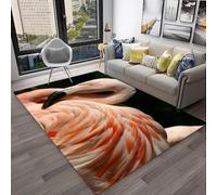PEIHUODAN Tappeto Decorativo Rinfrescante, Moderno Con Motivo Flamingo Nella Giungla in Riva Al Lago, Tappeto Morbido Antiscivolo Per Il Soggiorno, Ragazzi Adolescenti, Femminili (Colore 6,100x120cm)