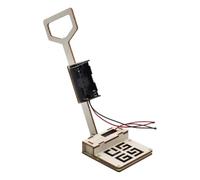 Peiiwdc Hands-on Science Metal Detector Project Set con struttura in legno, parti elettroniche visibili e pratica in aula per studenti Rivelatore di legno Modello Scienza Progetto di assemblaggio in