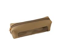 PEILINZE Astuccio per penne in poliuretano trasparente, impermeabile, multifunzionale, con cerniera, per cancelleria da viaggio, borsa organizer per cosmetici