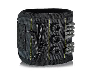 PEILINZE Braccialetto magnetico per utensili, padre e collega, con magneti, misura regolabile, adatto per il fissaggio con viti e chiavi