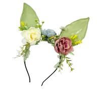 PEILINZE Cerchietto elastico per capelli con orecchie da coniglietto, per feste e cosplay