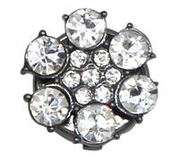 PEILINZE Copribottoni per camicia con strass e fiori, per camicia e gemelli, resistenti alla ruggine, decorazione per bottoni della camicia, gemelli di ricambio